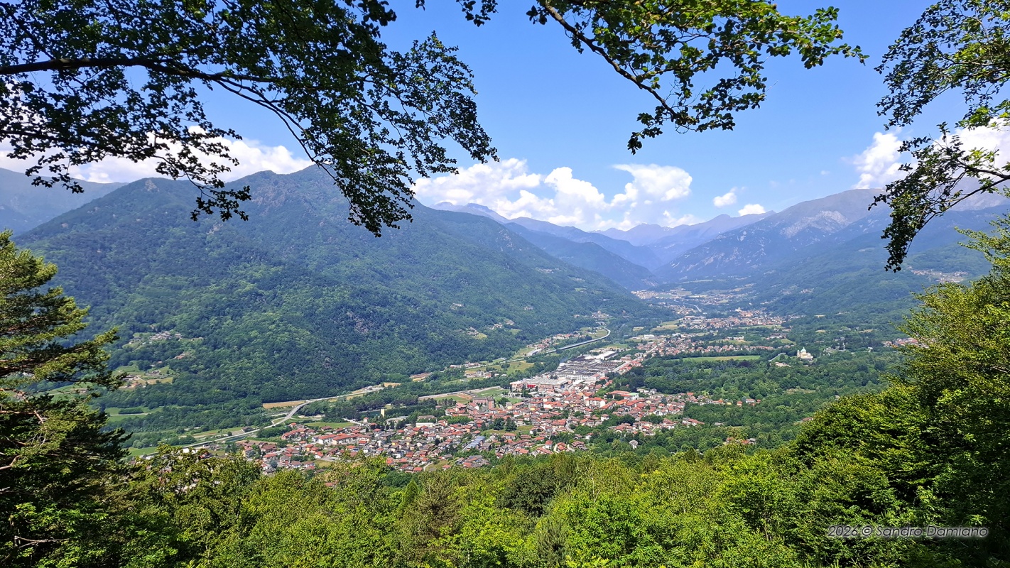Paesaggio della Val Chisone e di Villar Perosa 
