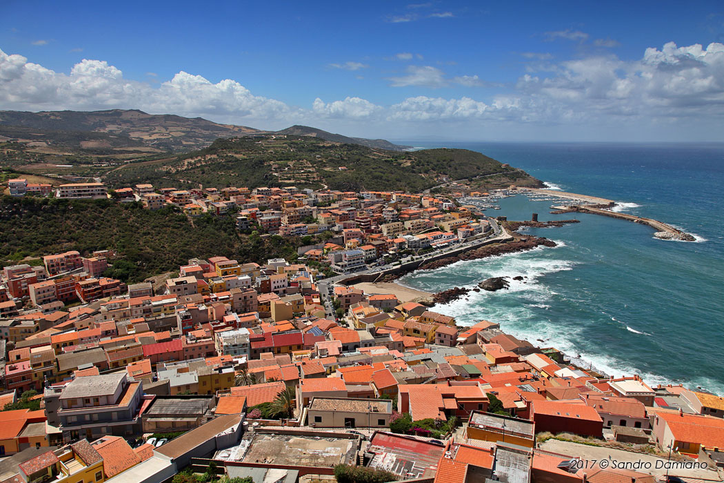 Panorama dall'alto di CastelSardo