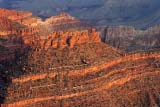Rocce rosse colorate dall'alba