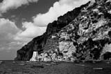 Sprazzo di sole nei dintorni di Positano b/n