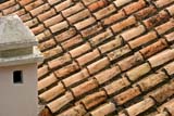 Particolare di un tetto campano