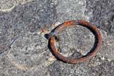 Anello arruginito per ancorare le barche