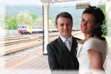 Giuliana e Marcello alla stazione