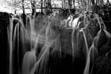 Fascio di luce sulle cascate