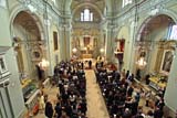 La chiesa con gli sposi