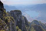 Lago di Garlate dalle alture di Lecco