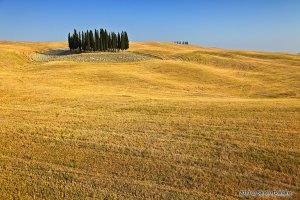 Famoso panorama della Val d'Orcia