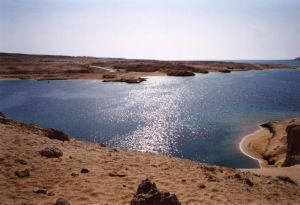 Scorcio del Mar Rosso dal deserto Scorcio del Mar Rosso dal deserto